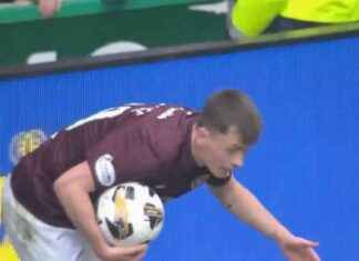 Hearts Player Struck by Object in Ugly Edinburgh Derby Incident news-28102024-101506