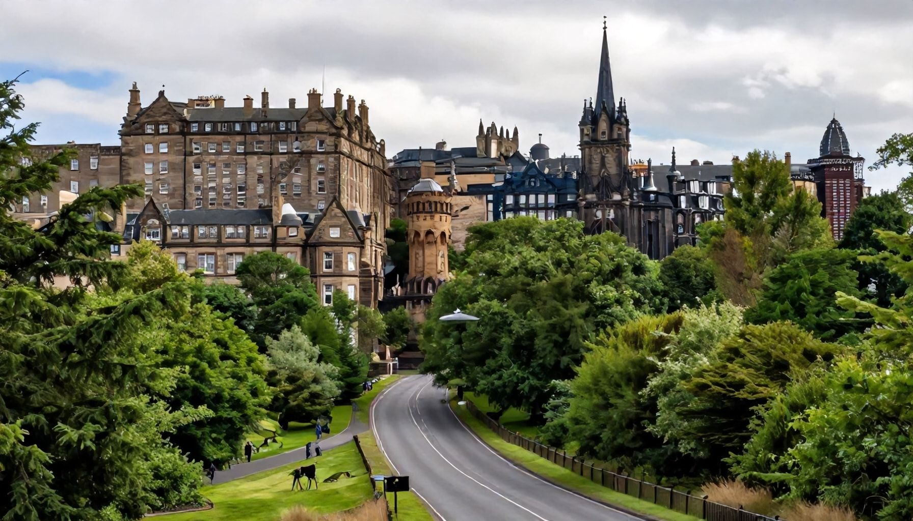 How to Choose the Most Scenic Route from Edinburgh to Glasgow*