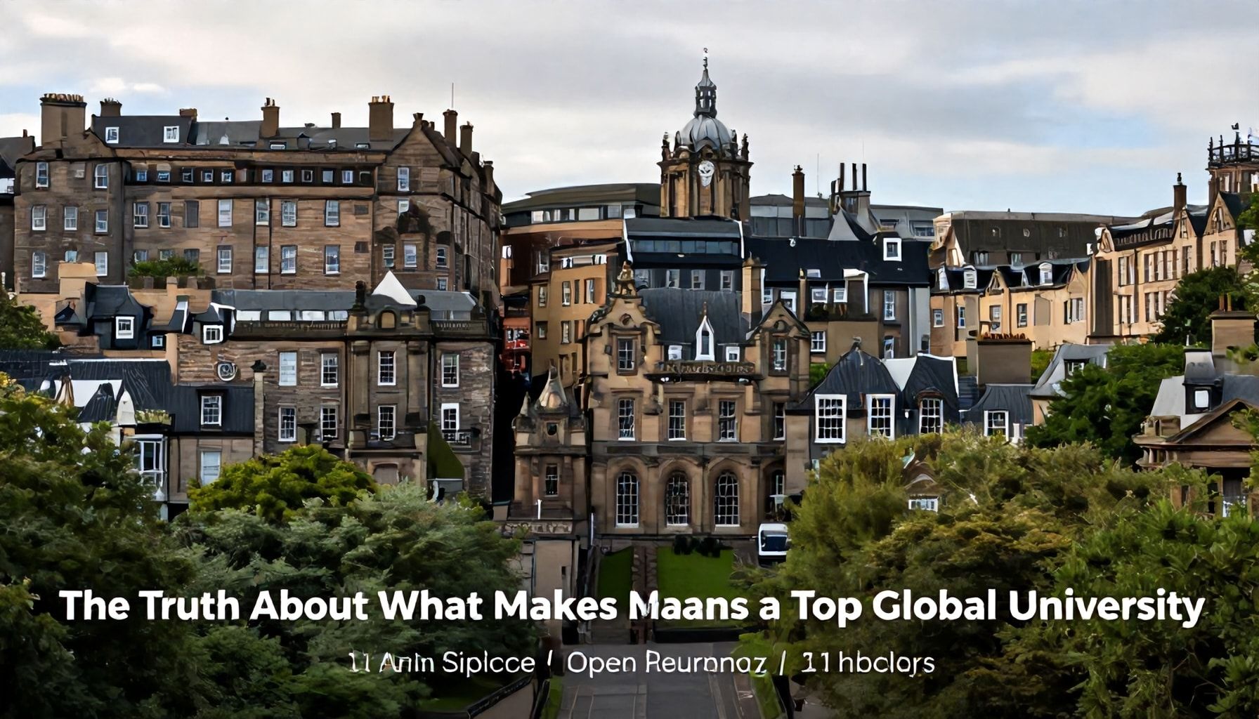 The Truth About What Makes Edinburgh a Top Global University*