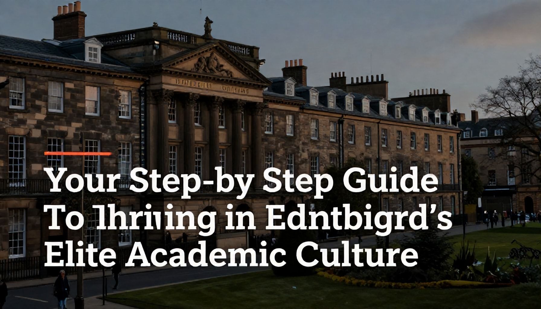 Your Step-by-Step Guide to Thriving in Edinburgh’s Elite Academic Culture*