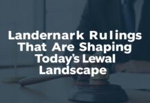 Inside Landmark Rulings That Are Shaping Today’s Legal Landscape Inside Landmark Rulings That Are Shaping Today’s Legal Landscape
