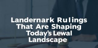 Inside Landmark Rulings That Are Shaping Today’s Legal Landscape Inside Landmark Rulings That Are Shaping Today’s Legal Landscape