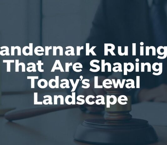 Inside Landmark Rulings That Are Shaping Today’s Legal Landscape Inside Landmark Rulings That Are Shaping Today’s Legal Landscape